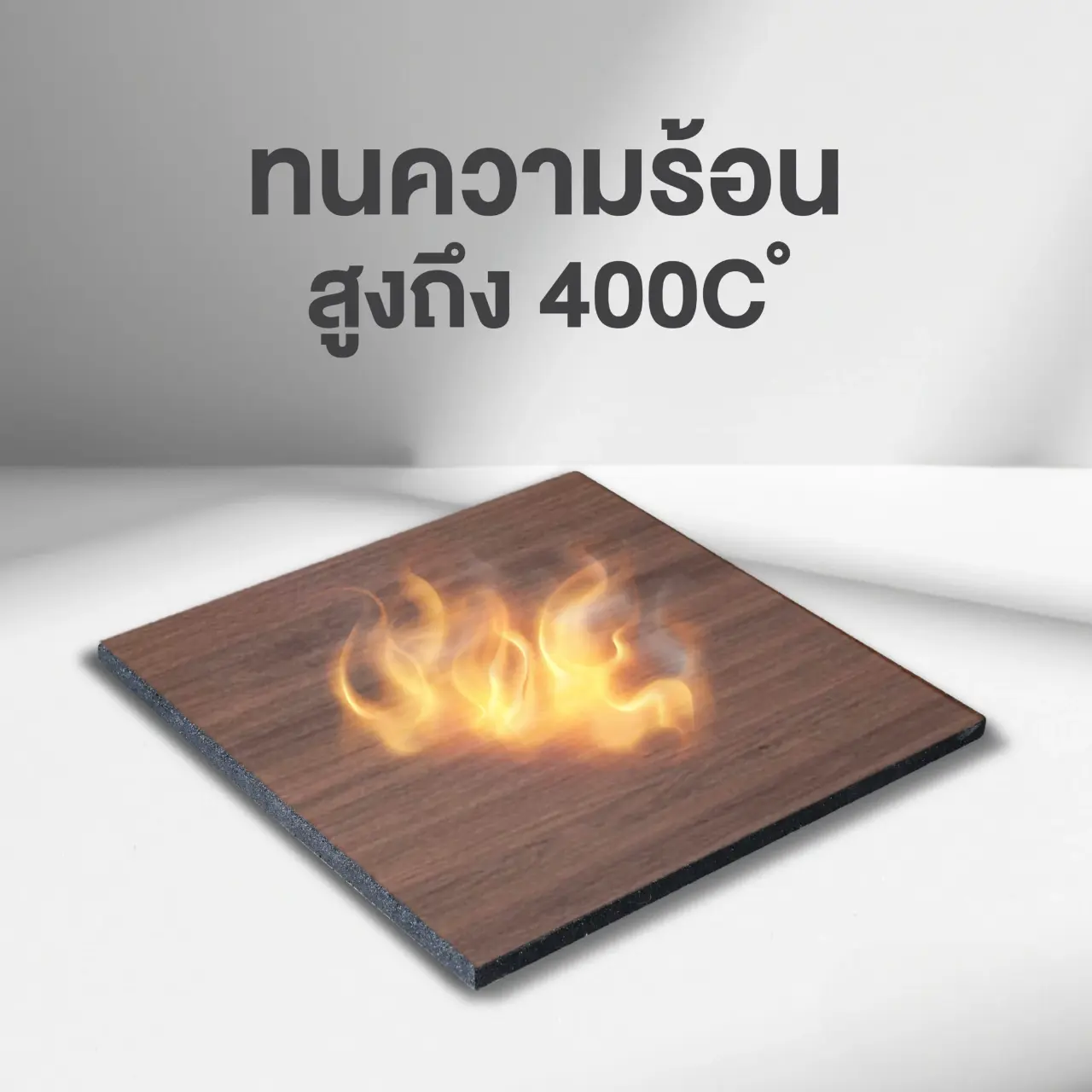 แผ่นยางปูพื้นฟิตเนสลายไม้ ทนความร้อนได้สูง