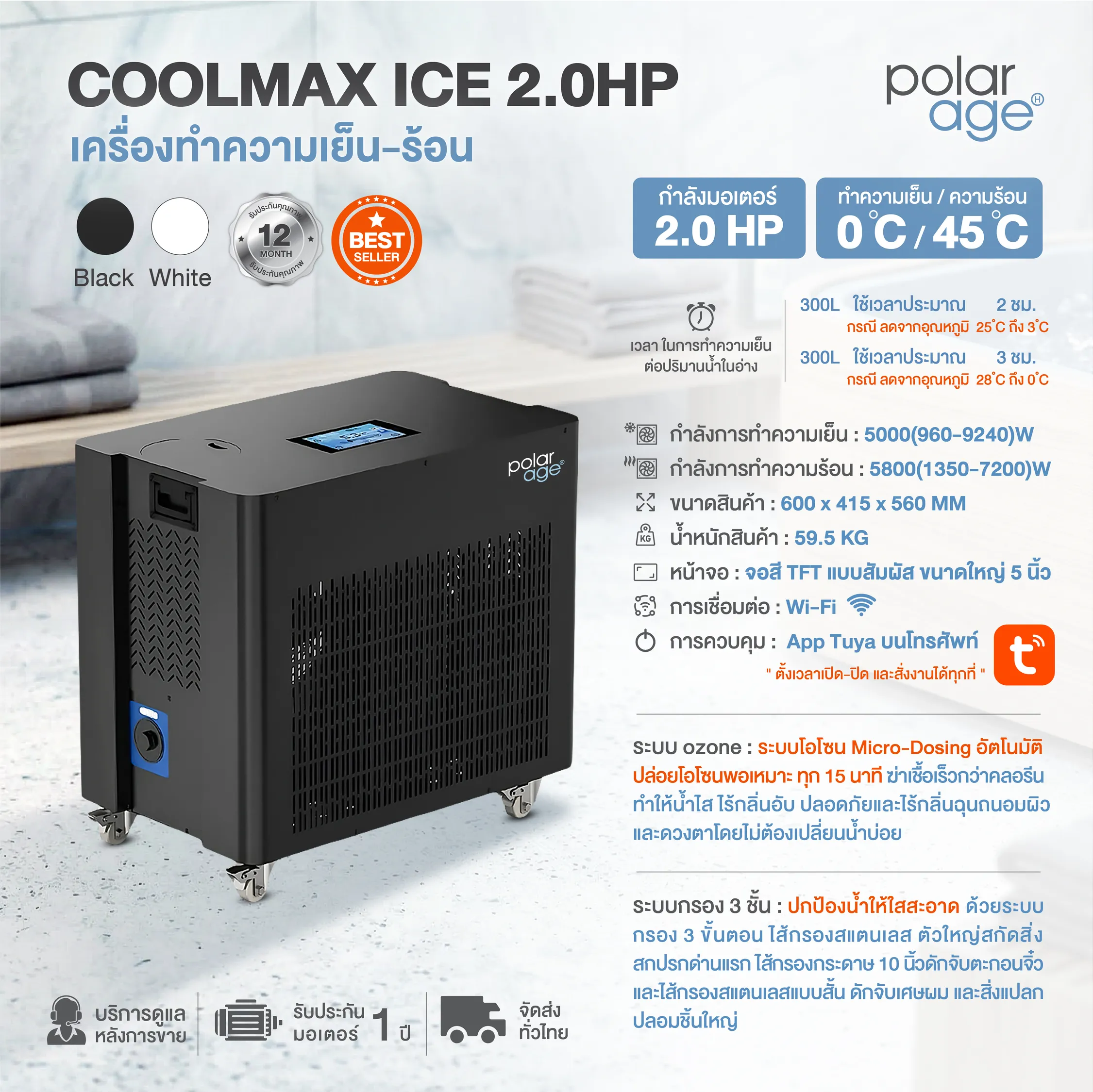 Specsheet ice bath Chiller COOLMAX ICE