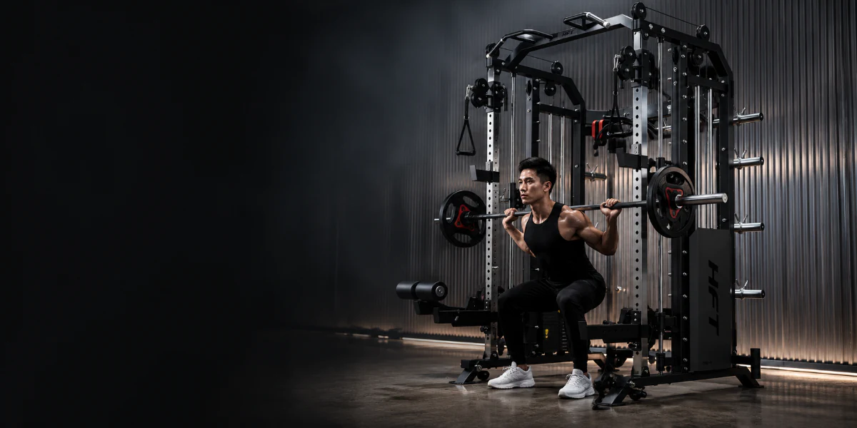 เครื่องสมิทแมชชีน Smith Machine HomeFitTools สำหรับโฮมยิม