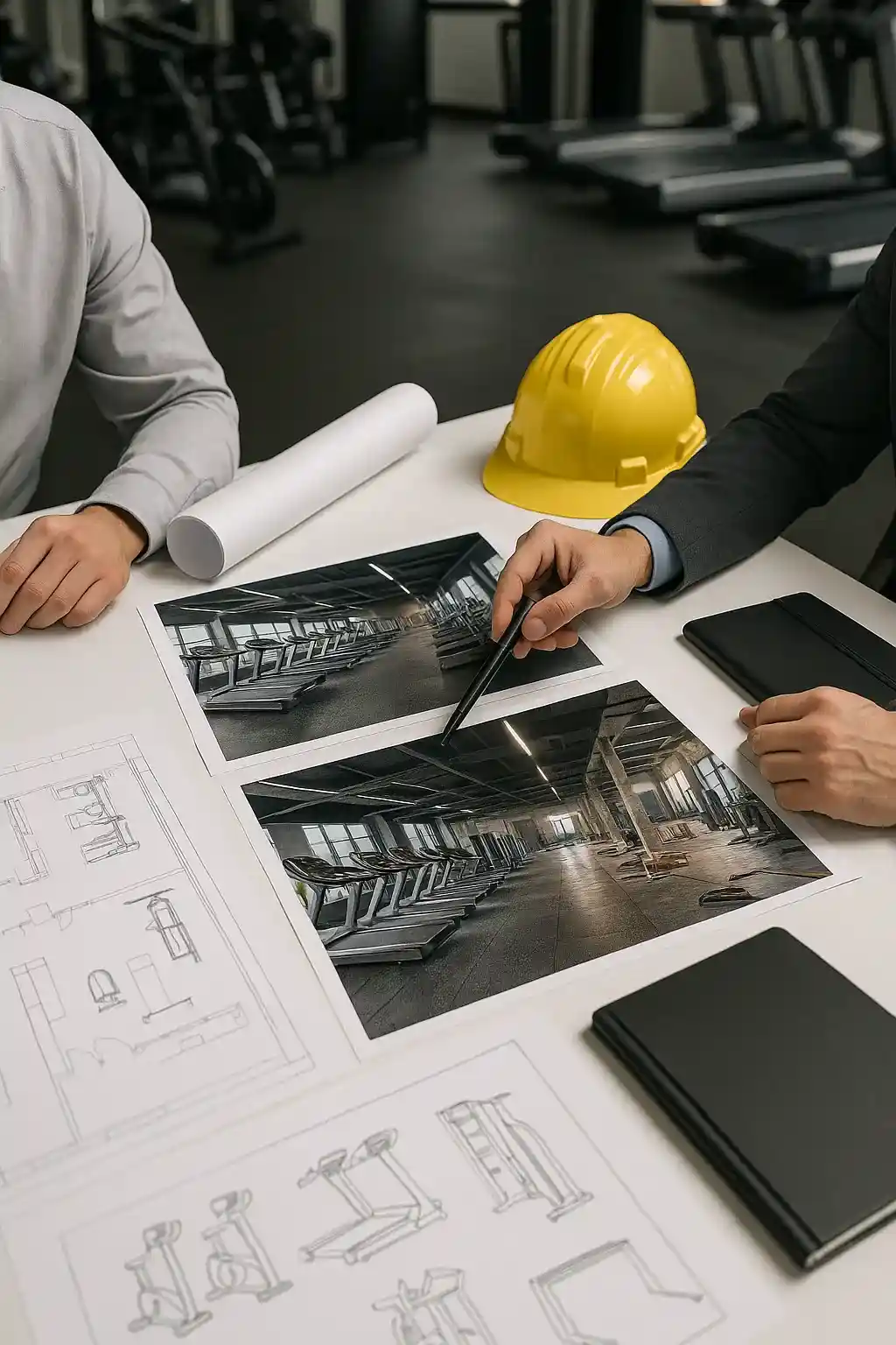 ออกแบบ สร้างฟิตเนส ติดตั้งเครื่องออกกำลังกาย อุปกรณ์ฟิตเนส ครบวงจร ที่ HFT 1