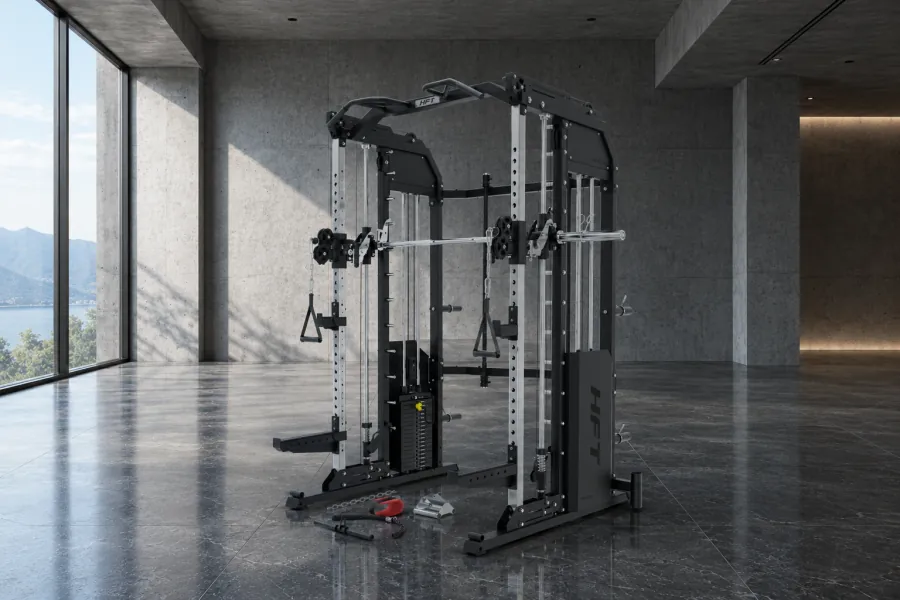 Smith Machine HFT PRO X Evo เครื่องสมิทแมชชีนเกรดฟิตเนส