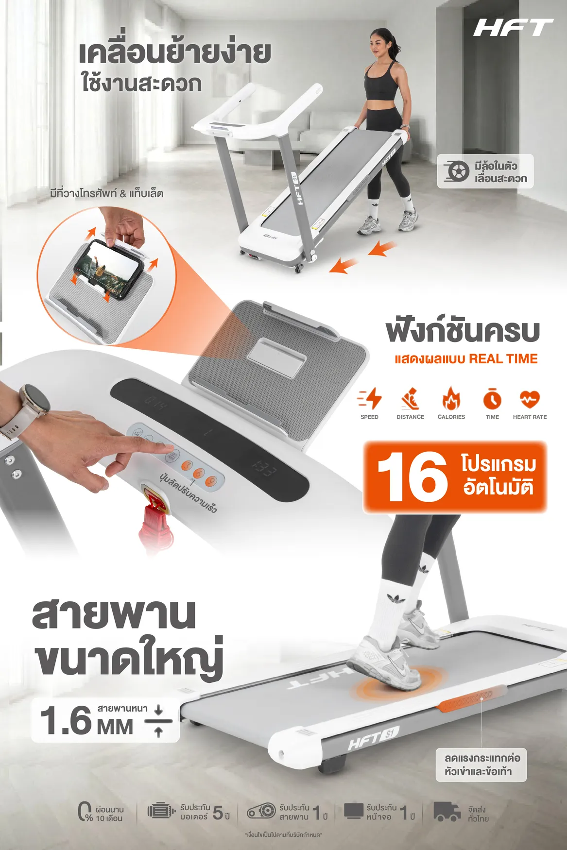 Spec Sheet ลู่วิ่งไฟฟ้า Treadmill S1 Plus 1