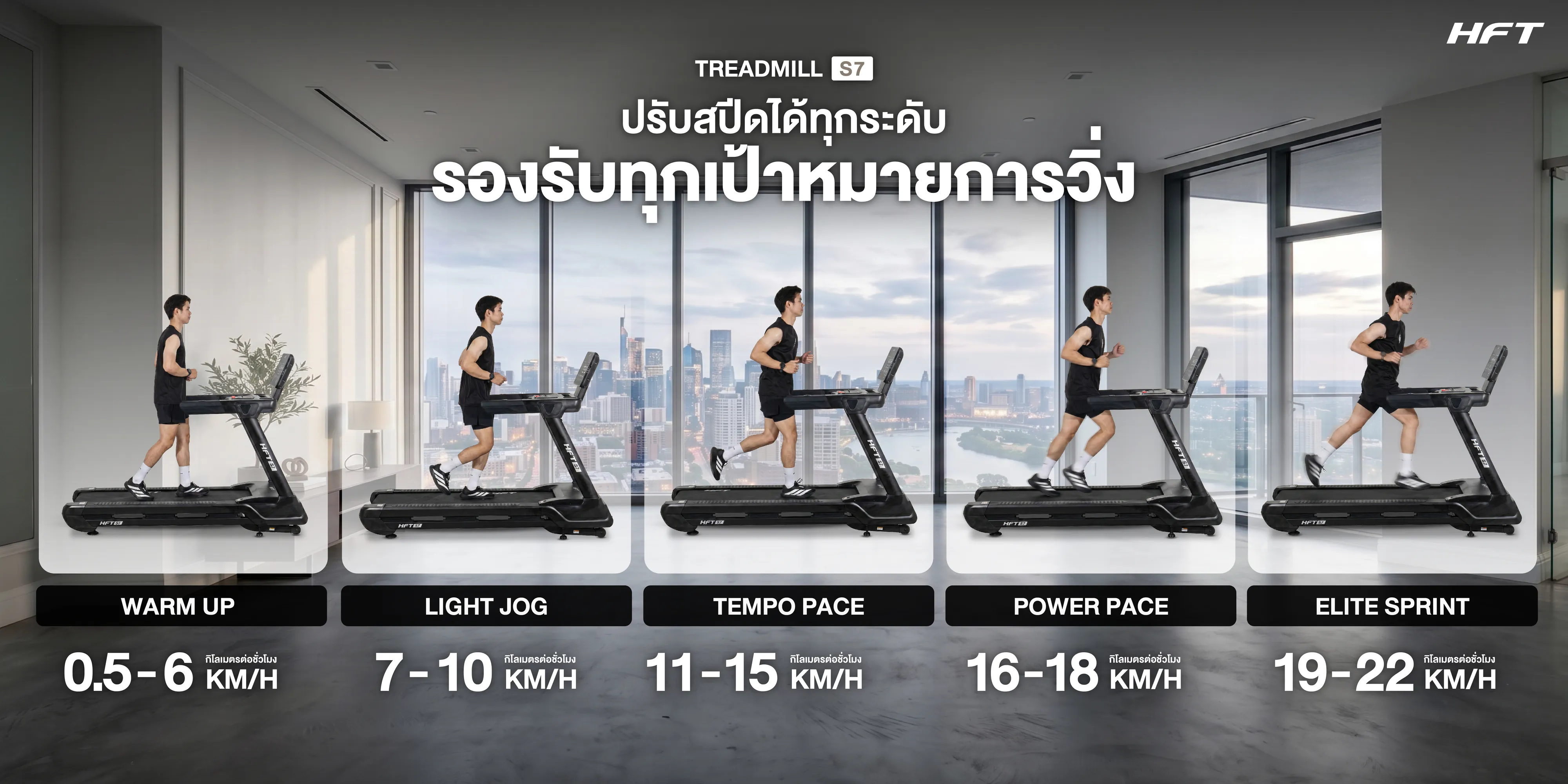 ปรับระดับ Treadmill S7 HFT