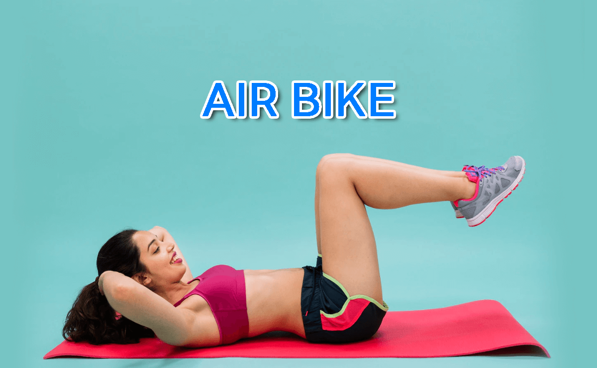 AIR BIKE ท่าปั่นจักรยานอากาศ ช่วยลดต้นขาให้กระชับขึ้น