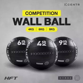 ลูกบอลน้ำหนัก Competition Wall Ball สำหรับฝึก อุปกรณ์ออกกำลังกาย มาตราฐาน HYROX ของแท้จาก CENTR x HYROX