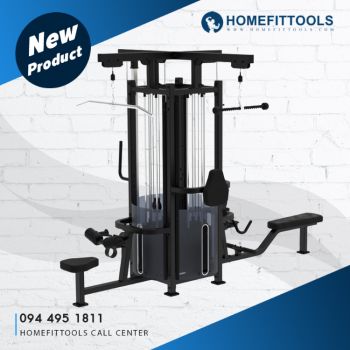 IF9327 - 4 Stack Multi Station เครื่องสร้างกล้ามส่วนบน หลัง Biceps แผ่นน้ำหนัก 160/200 lbs เครื่องฟิตเนส โฮมยิม แบรนด์ Impulse Homefittools
