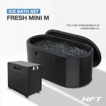 Ice Bath PVC TUB LYING MODEL01 M + Chiller FRESH MINI (อ่างแช่น้ำเย็นและเครื่องทำความเย็น)