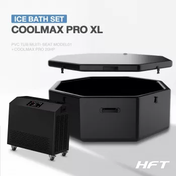 Ice Bath PVC TUB Muiti-Seat MODEL01 XL + Chiller COOLMAX PRO 20HP (อ่างแช่น้ำเย็นและเครื่องทำความเย็น)