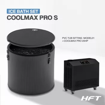 Ice Bath PVC TUB SITTING  MODEL01 S + Chiller COOLMAX PRO 20HP (อ่างแช่น้ำเย็นและเครื่องทำความเย็น)
