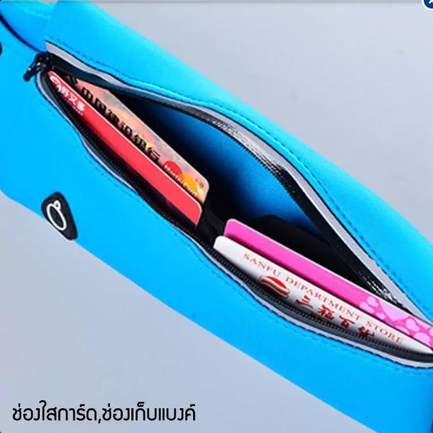 กระเป๋ามีช่องใส่การ์ด ช่องเก็บแบงค์