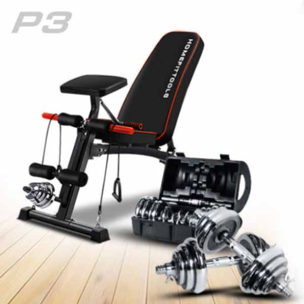 เซตม้านั่ง P3 + ดัมเบล เซตม้านั่งดัมเบล P3