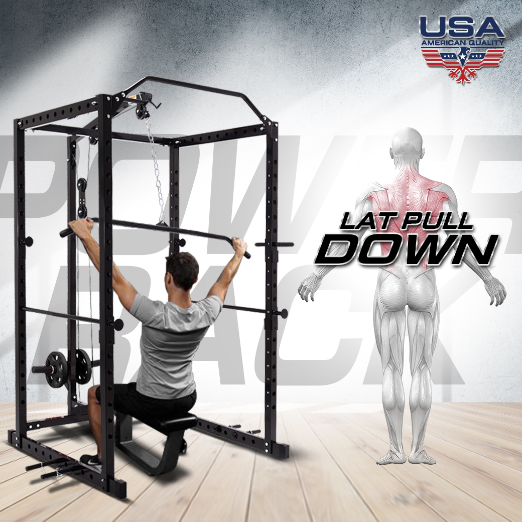 ท่าออกกำลังกาย Lat pull Down ของ Power Rack พาวเวอร์แร็ค