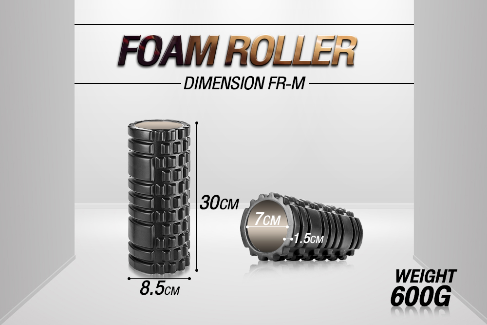 ขนาด Foam Roller โฟมโรลเลอร์ โฟมนวดกล้ามเนื้อ หนัก 600 กรัม