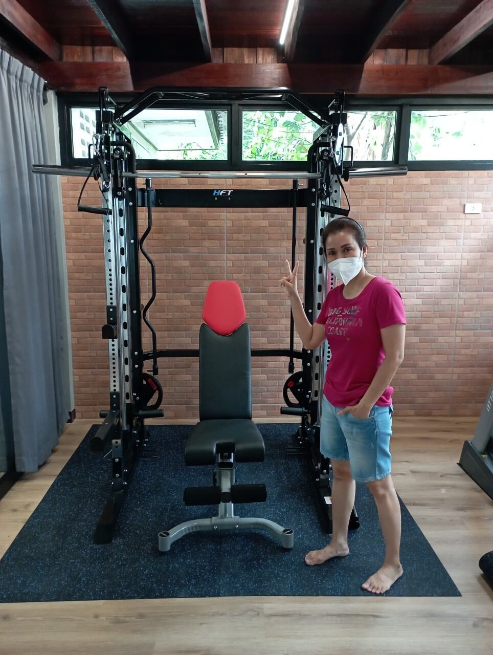 รีวิว Rubber Roll R-L แผ่นรองพื้นฟิตเนส สร้างฟิตเนสไว้ในบ้าน