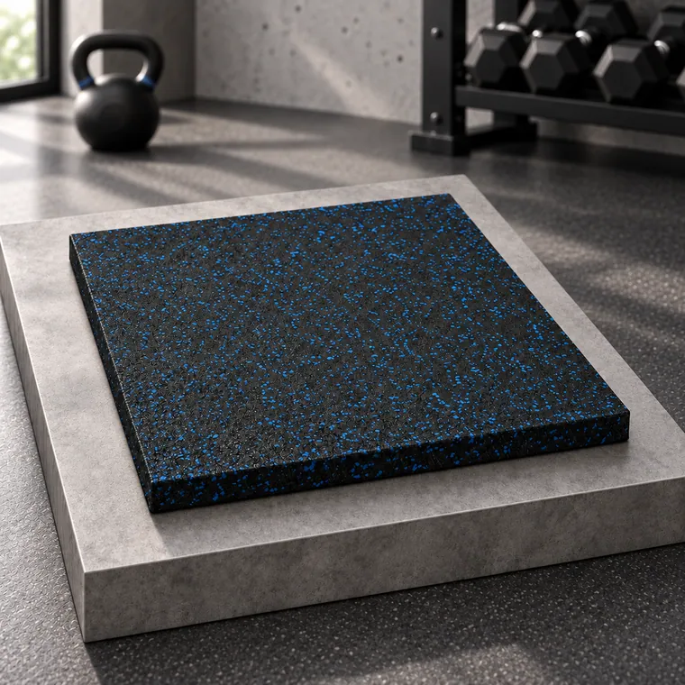 แผ่นยางปูพื้นฟิตเนส Rubber Tiles B1 Premium แผ่นยางปูพื้นฟิตเนส หนา 2 ซม.