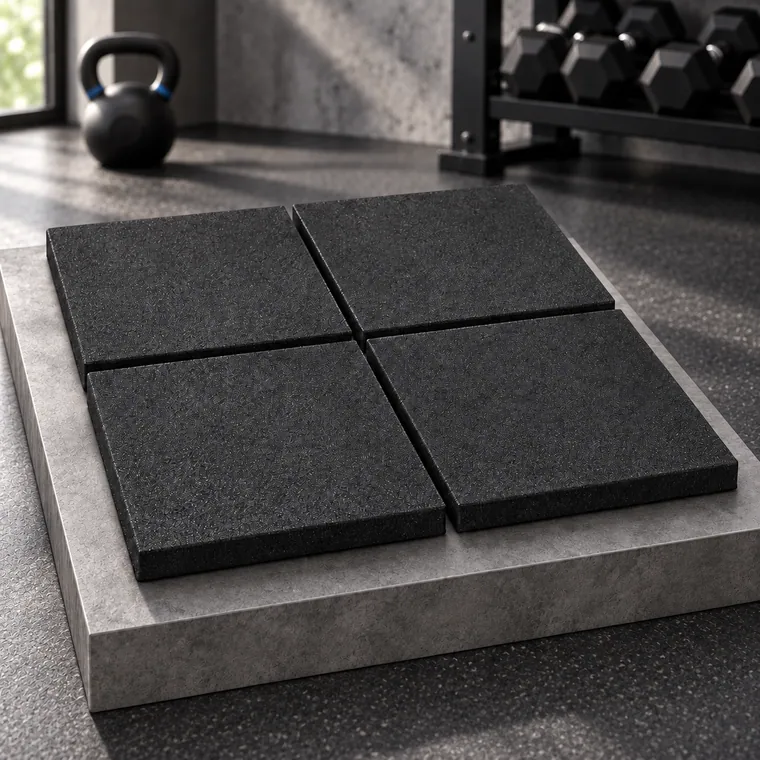 แผ่นยางปูพื้นฟิตเนส Rubber Tile C5 แผ่นยางกันกระแทก หนา 2 ซม.