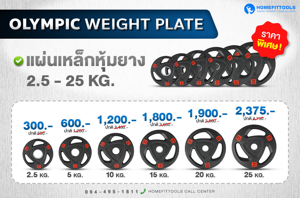 แผ่นน้ำหนักโอลิมปิค Olympic Plate