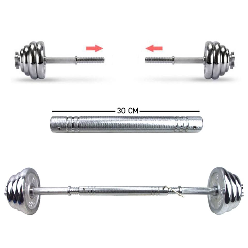 อุปกรณ์เสริมดัมเบล ข้อต่อดัมเบล ขนาด 30 cm