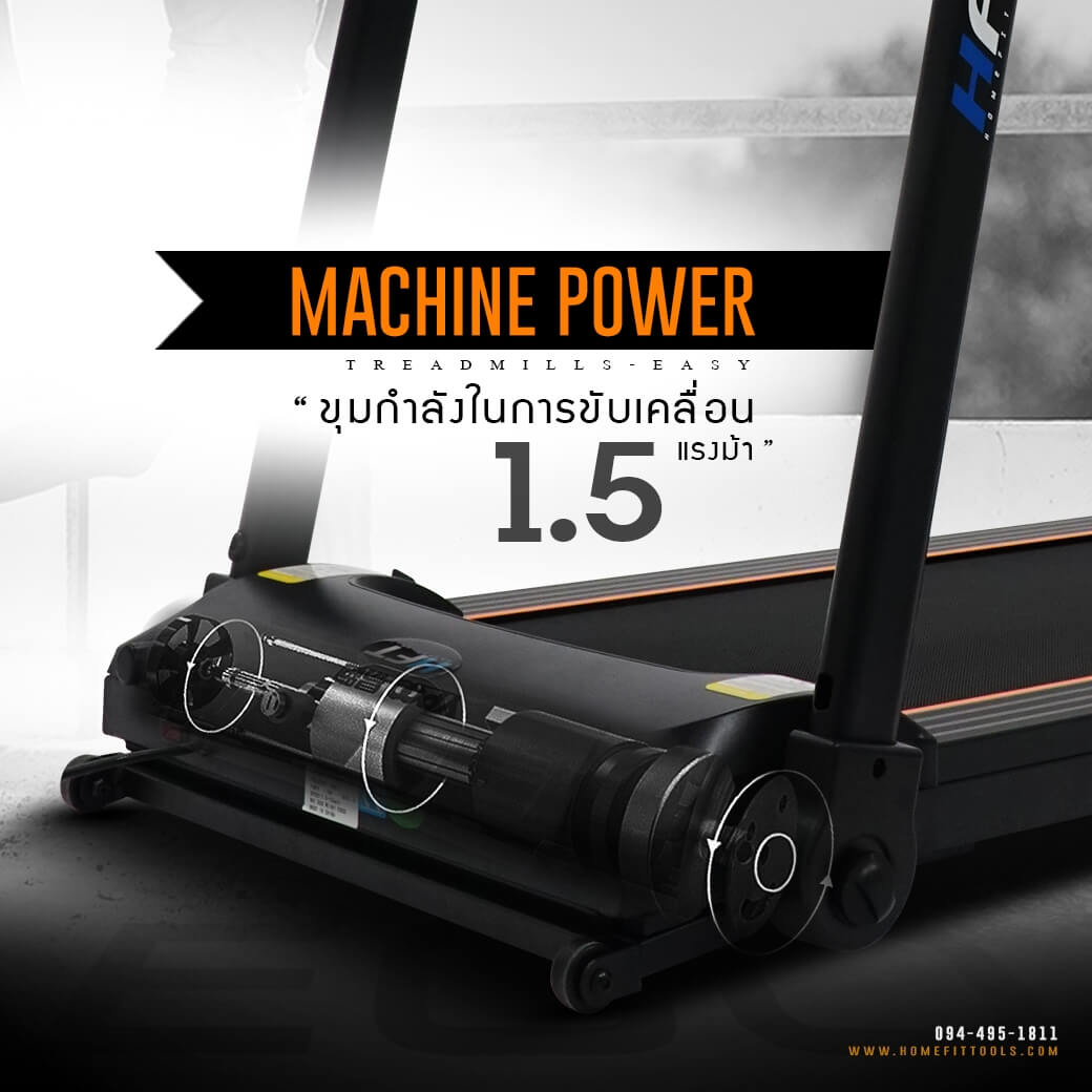 ขุมกำลังในการขับเคลื่อน 1.5 แรงม้า